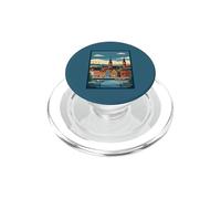 Copenhagen Danimarca Nyhavn Harbour Vintage Travel Opera d'arte PopSockets PopGrip per MagSafe