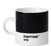 Copenhagen design Pantone Espresso, Small Coffee Cup, fine China (Ceramic), 120 ml, Black, 419, Nero, 6.2 cm