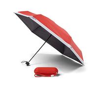 Copenhagen Design Ombrello Pantone Travel pieghevole con scatola e laccio portachiavi Rosso