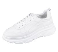 Copenhagen Sneakers platform realizzate in morbida pelle liscia con pinces a contrasto. Suola profilata bianca. Badge etichetta bianca sulla linguetta. Passante sul tallone. Eleganti e comode, per loo