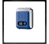Copensunny Rasoir de Voyage Compact Interchangeables - Mini Rasoir Portable pour Femmes et Hommes, Idéal pour Retouches Rapides, Jambes et Visage - Design Ergonomique et Précis (Blu)