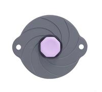 Coperchi a ventosa in silicone per ciotole e pentole, copertura resistente al calore, riutilizzabile ermetico, grigio, da 12,5 cm a 35 cm (24 cm)