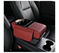 Coperchi Bracciolo Cuscino Auto Per Beetle 2012-2026,in Pelle PU, Per Console Centrale Cuscino Bracciolo Auto(Red)