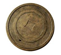 Coperchi decorativi per fosse settiche, chiusini rotondi, coperchio per fosse settiche in arenaria con portata di 10 tonnellate, chiusino e telaio per vialetti, per cortili(L)