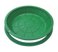 Coperchi di accesso in plastica per fognature con base per piante, per giardini, prati e cortili (40 x 12 cm), resistenti e resistenti alle intemperie