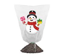 Coperchi di congelamento delle Piante Invernali a Tema Natalizio - Coperchi di Protezione del delle Piante | Guardia Traspirante in Tessuto Non Tessuto con Fibbia con Cerniera per la Cerniera per