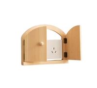Coperchi Di Presa A - Coperchio Di Presa Della Porta Fata | Coperchio Di Uscita Elettrica, Copertura Della Porta Per Porte Elfo, Copertina Di Uscita Fata A Parete In Legno, Piastra Di Protezione