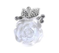Coperchi di pulsanti floreali - gemelli di strass in forma di per stile elegante, design decorativo con facile funzione di attaccamento, accessorio per camicia per business, matrimoni e camicie