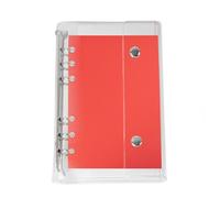 Coperchi di rilegatura - Coperchio del legante ad anello da 0,75 pollici | Notebook in PVC trasparente a 6 anelli Copertina di legante foglia sciolta - cartella a foglie sciolte per il bilancio del di
