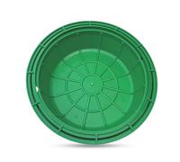 Coperchi e telai for tombini rotondi/quadrati in resina, chiusini invisibili rimovibili for cortili/parchi/marciapiedi, robusti coperchi di ispezione incorporati portanti(Round 70*70CM/27.5*27.5IN)