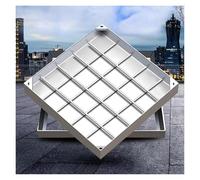 Coperchi e telai per pozzetti incassati, Chiusino da incasso sigillato in acciaio inossidabile. Coperchio di scarico for interni o esterni(900x600mm/35.4x23.6in)