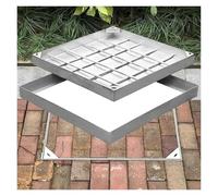 Coperchi e telai per pozzetti incassati, Chiusino interno da incasso sigillato con camera di ispezione fognaria dal design invisibile(600x600mm/23.6x23.6in)