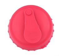 Coperchi in morbido silicone a prova di perdite, per lattine di birra e cola, offrono una tenuta sicura per evitare fuoriuscite e preservare la carbonatazione nelle lattine di bevande (rosa)