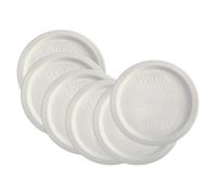 Coperchi in plastica Weck Jar Keep Fresh, confezione da 6 (grande = 100 mm). Compatibili con i modelli 740, 741, 742, 743, 738, 739, 744, 745, 74