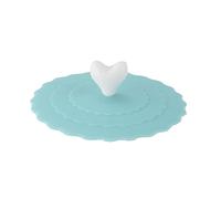 Coperchi in Silicone - Coperchio in Silicone Resistente al Calore con Clip d'Amore - Coperchio Creativo alla Moda per Tazze Calde e Fredde