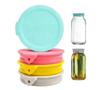 Coperchi In Silicone Per Vasetti 4 Pezzi Ermetici Per Spezie E Conserve | Coperchio Salvabarattolo Alimenti Collezionisti Genitori Residenti Amanti Della Cucina Dispensa Casa Appartamento Cucina