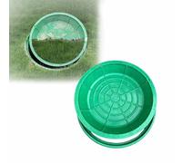 Coperchi Invisibili per Fosse Settiche, Coperchio Carrabile Rinforzato con Telaio, Chiusino in Resina a Scomparsa (Effetto Erba) per Prati, Marciapiedi e Giardini(Square,50cm)