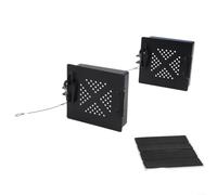 Coperchi Paraurti per camper Quadrati in Alluminio per robusto | Design quadrato standard, misura 4 pollici, paraurti per camper, sostituzione plastica fragile, installazione precisa