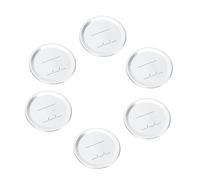 Coperchi per Barattoli 70mm 20 Pezzi in Latta Rotondi | Argento, Bordi Lisci senza Bava, Robusti e Resistenti All'usura, per Conserve e Marmellata