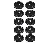 Coperchi per barattoli di Muratore con Foro per Paglia - 70 mm Canning Barattoli Coperchi Caps Canning | Adatto per Bere tè, caffè, bibite, Sicuro e Riutilizzabile, Anti-Fuga con