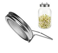 Coperchi per barattoli in acciaio , 86 mm, coperchi per lo scarico dei semi per l'inscatolamento dei semi per germogli sani, kit per la coltivazione di germogli sani, per casa, cucina, balcone