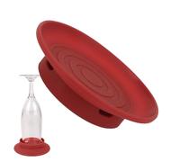 Coperchi per Bicchieri da Vino con Vassoio per Stuzzichini | Coperchio in Silicone per Bicchieri da Vino | da Servizio per Degustazione Vini - Per Ospiti Party Intrattenitori Eventi Raduni
