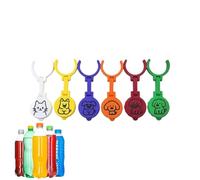 Coperchi per bottiglie, 3,3 x 8,5 cm ciascuno, corone decorative per il viso dello zoo, chiusura per bevande gassate, design a torsione, ritenzione di carbonatazione di soda, accessorio per picnic