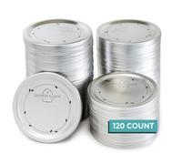 Coperchi per conserve per zafferano e salvia a bocca normale - Coperchi universali di qualit da 120 pezzi per barattoli di vetro Ball Kerr - Buo