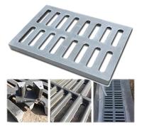 Coperchi per fognature, Copertura del canale di drenaggio Griglie for trincea in plastica polimerica da 16x24 pollici(500x500x30mm)