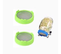 Coperchi per germogliare, coperchi in plastica con schermo in acciaio inox per barattoli di vetro a bocca larga 86 mm, coperchi in rete per germogli di semi, barattoli per la coltivazione di semi di