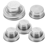 Coperchi per shaker per barattoli di in acciaio inossidabile 4 pezzi