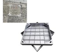 Coperchi per tombini, coperchi per tombini incassati Senza Acciaio, coperchi Quadrati a Scomparsa per Fosse settiche, cabine di ispezione, Che migliorano la Sicurezza e la facilità d'uso.