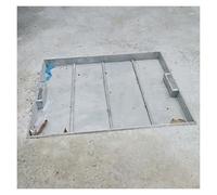 Coperchi per tombini Invisibili Personalizzabili con Montaggio a F e Maniglie nascoste - Coperchi Quadrati per Fosse settiche per Giardini, Cortili e autostrade (737x737mm/29x29) - Coperchio