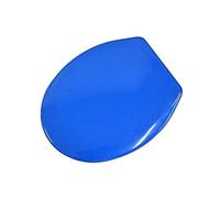Coperchi per WC, Sedile WC Coperchio ultra resistente Big-Slow Down for sedile compatibile a forma di O/V/U(Blu)