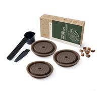 Coperchi riutilizzabili in silicone per capsule Nespresso per capsule ricaricabili VertuoLine, confezione da 3 coperture protettive con design funzionale e montaggio (3 coperchi)
