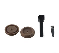 Coperchi riutilizzabili per capsule di caffè Nespresso per Vertuoline, tappo in silicone alimentare per capsule Nespresso-Vertuo con paletta e pennello (2 pezzi)