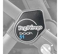 Coperchietto Laterale Destra Peg Perego per Telaio Book 51 Nero