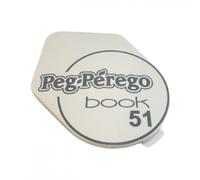 Coperchietto Laterale Sinistra Peg Perego per Telaio Book 51 Grigio