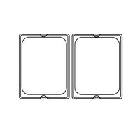 Coperchio 1/2 Per - Codice 181.67/68 32,3X26,5 Cm Argento Acciaio Inox - 12 Unità