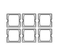 Coperchio 1/6 Per - Codice 181.75 17,6X16 Cm Argento Acciaio Inox - 36 Unità