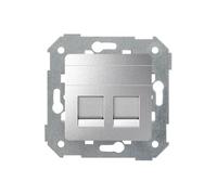 Coperchio 2x presa RJ45 piatta con tapparelle Simon 82 82006-93