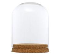 Coperchio a cupola in vetro trasparente, 2 pezzi da 37 mm ~ 80 di diametro, mini campana vetro con copertura a cloche(80x120mm)
