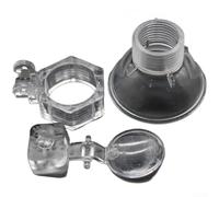 Coperchio a imbuto in plastica con tappo a gravità per irrigazione automatica, accessorio per macchina da tè da 7,6 cm, compatibile con aperture da 5 a 2,6 cm, trasparente (A)
