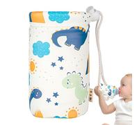 Coperchio a maniche per bottiglia di latte per bambini, manico più caldo per bottiglia da vivaio | Pu Leather Toddler Bottle Warmer Sleeve,Busta della tazza impermeabile domestica per il