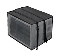 Coperchio AC per unità esterna,Coperture protettive ventilate per unità AC per dissipazione del calore - Coperchio impermeabile nero antipolvere esterno per le intemperie