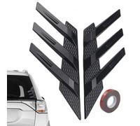 Coperchio aletta laterale auto - Kit diffusore per parabrezza posteriore in ABS 2P, protezione spoiler flusso d'aria per specchietti per veicoli, protezione antigraffio per lo styling