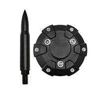 Coperchio antenna corto per jeep wrangler jk jl tj jt auto fm stereo segnale radio tetto proiettile antenna proiettile in alluminio in alluminio