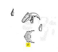 COPERCHIO ANTERIORE PARAFANGO INTERNO SYM ADX 300 2024 TEA30T1CN-EU