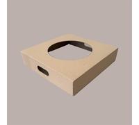 Coperchio Avana in Carta per Cestino Raccolta Differenziata 38x38 cm 2 pezzi