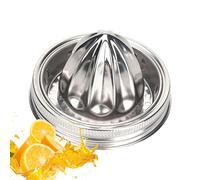 Coperchio barattolo per spremiagrumi manuale, alesatore per agrumi per vaso largo - Manico Citrus Reamer Coperchio spremiagrumi riutilizzabile in acciaio inossidabile - Spremiagrumi manuale con